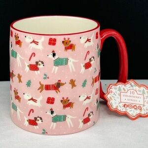 Artisan Collection - ‘Small breed Christmas Pups’ ceramic mug. NWT